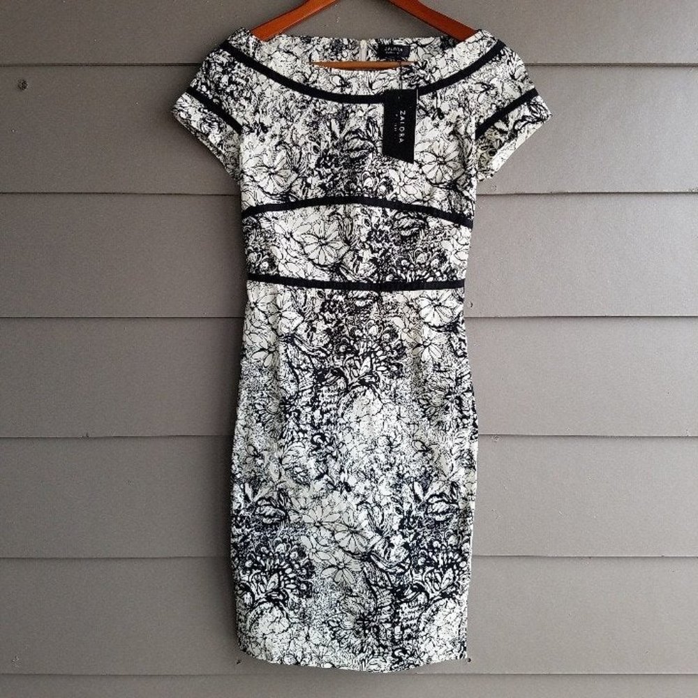 Zalora Black and White Dress Size XS MNG